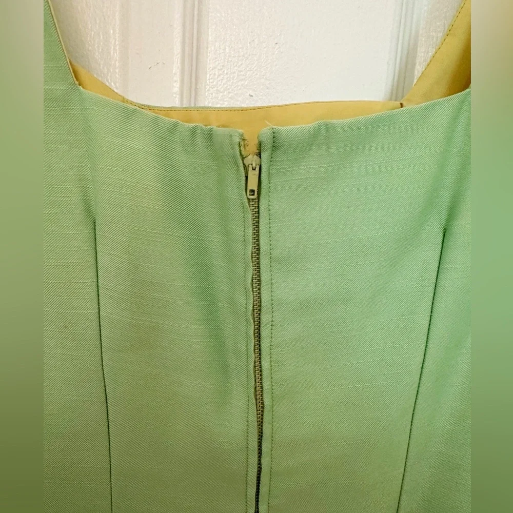Vintage 60s / 70s Dress, Mint Green in excellent condition - Picture 3 of 4